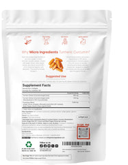 Micro Ingredients curcumin 95% label emphasizes potent active curcuminoids for daily use.