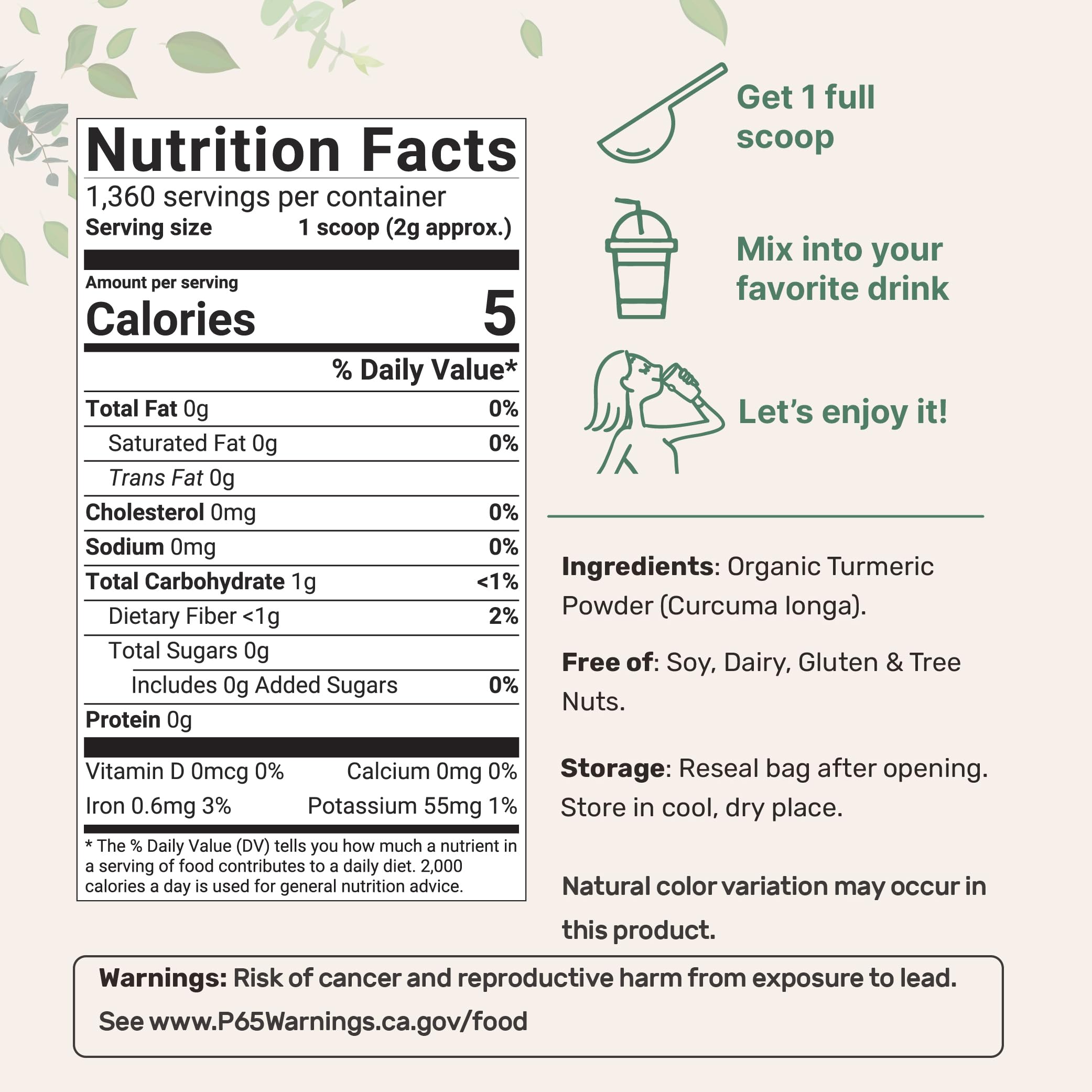 Micro Ingredients turmeric powder close-up shows a vibrant curcumin-rich golden hue.