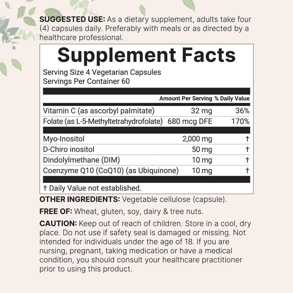 Micro Ingredients 40:1 ratio diagram highlights potential hormonal balance support