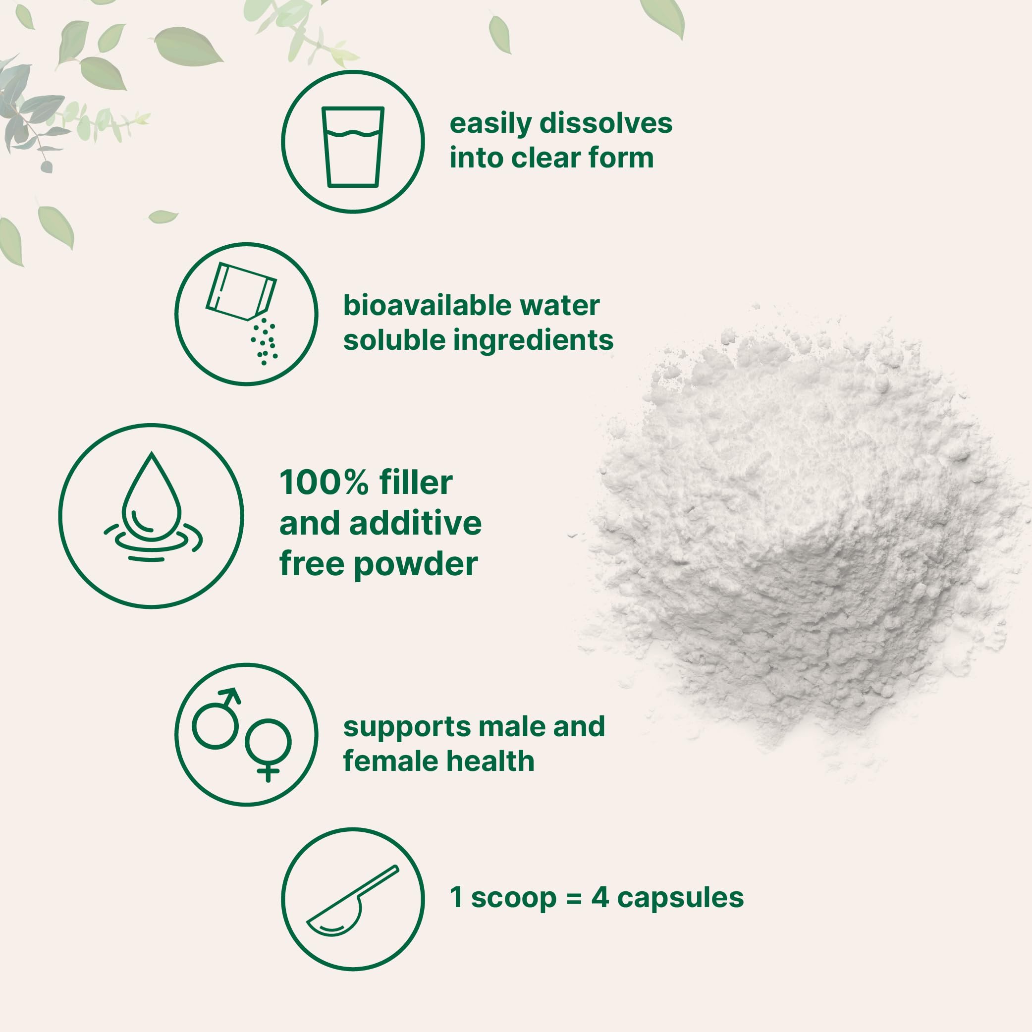 Dissolving Micro Ingredients D Mannose powder in water demonstrates quick solubility