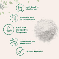 Dissolving Micro Ingredients D Mannose powder in water demonstrates quick solubility