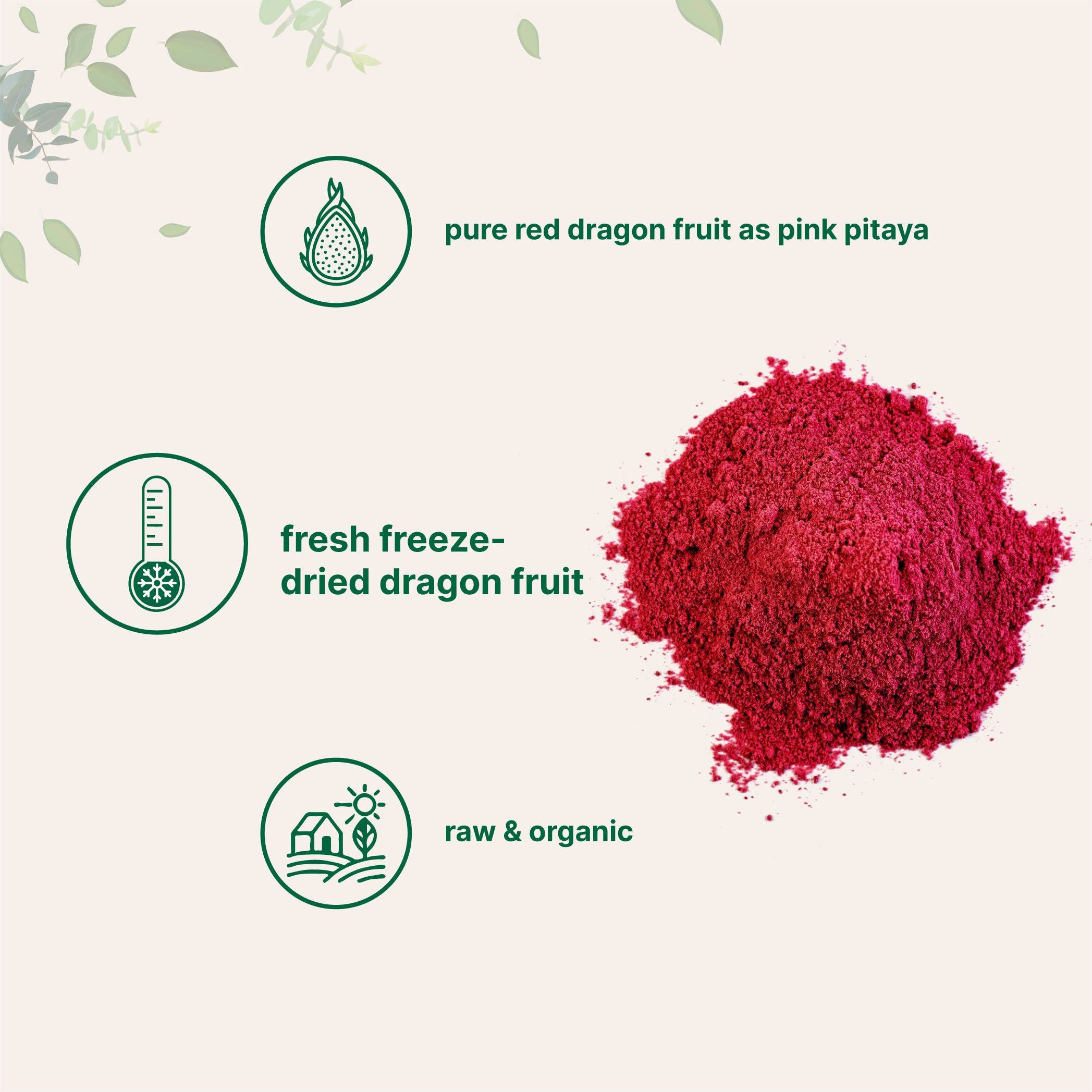 Micro Ingredients dragon fruit powder drink mix enhances beverages with natural color