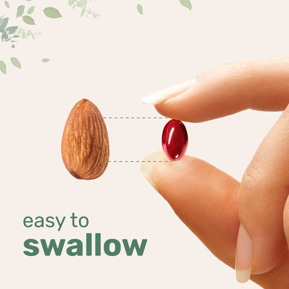 Micro Ingredients easy-to-swallow softgels with water for daily use