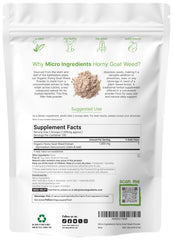Micro Ingredients epimedium organic powder scoop for consistent intake
