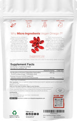 Micro Ingredients sea buckthorn and evening primrose oil softgels show the 2-in-1 plant oil blend.