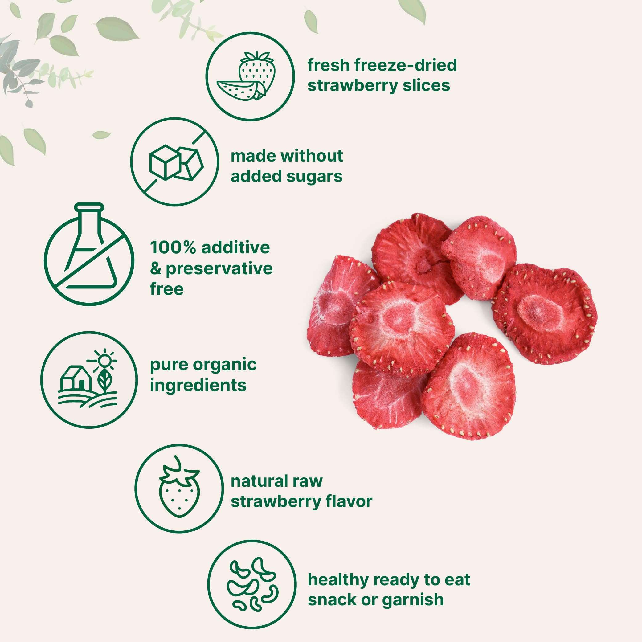 Freeze-dried strawberries from Micro Ingredients preserve flavor for snacks.