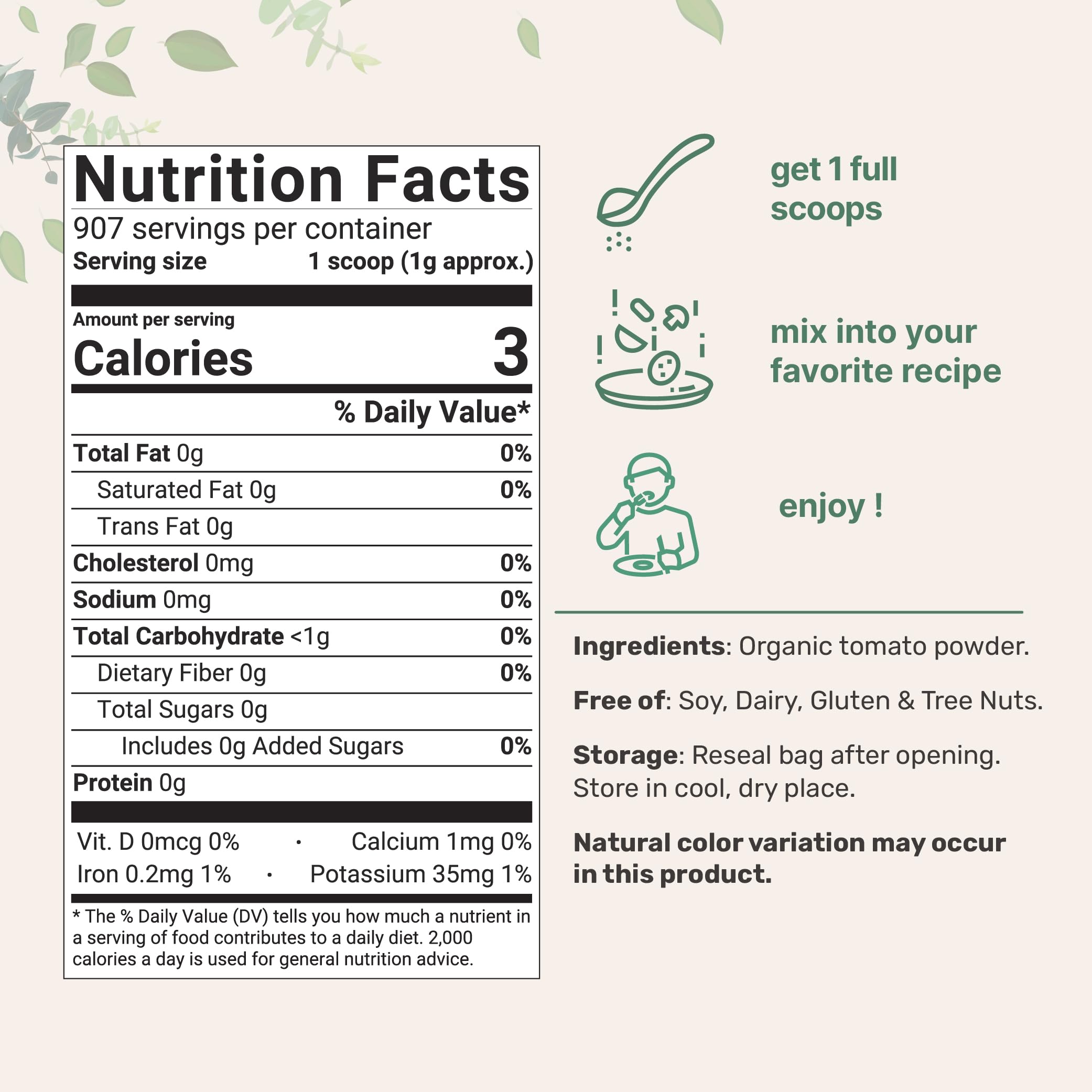 Micro Ingredients freeze dried tomatoes bulk pouch ready for pantry cooking