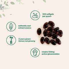 Serving visual shows two-softgel serving for a simple daily dose.