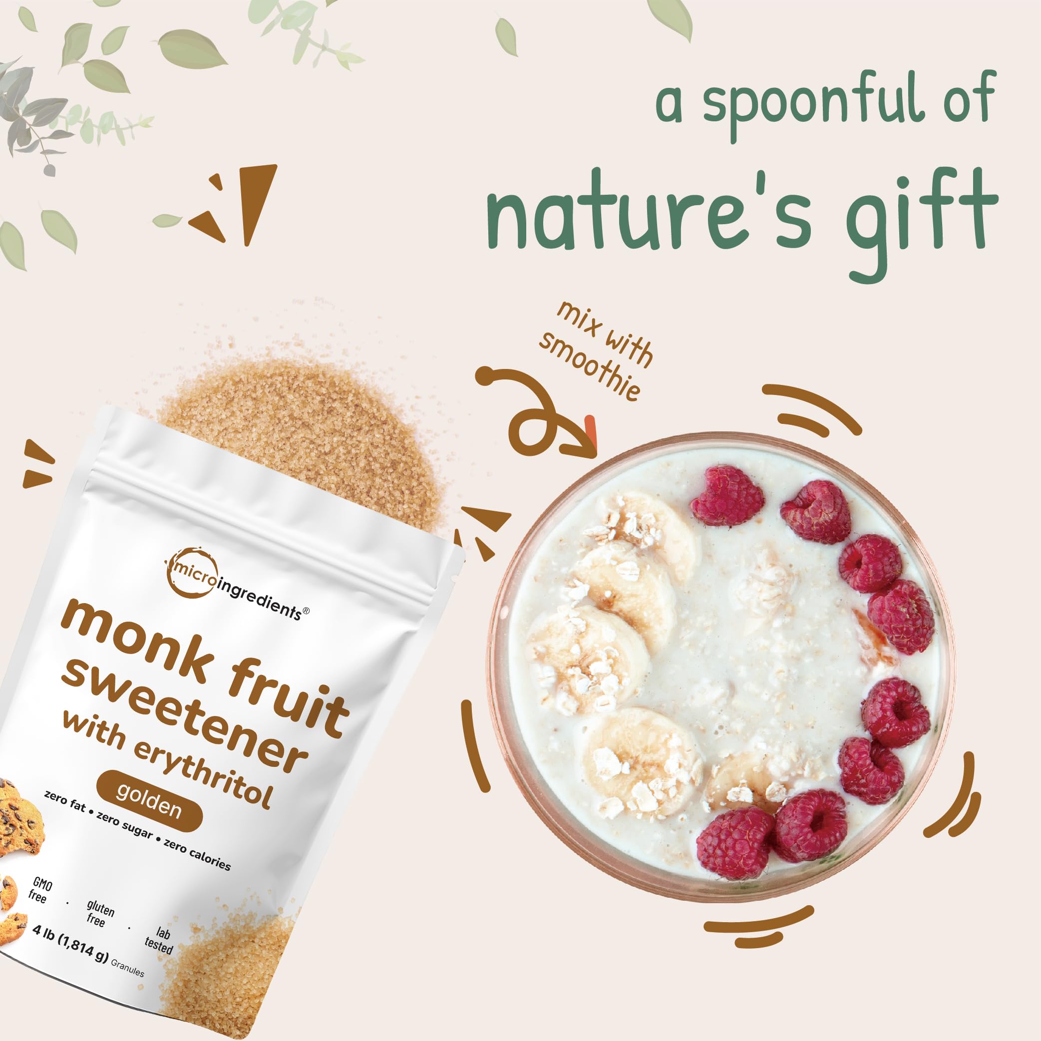 Baking with Micro Ingredients Golden Monk Fruit Sweetener in cookies and desserts