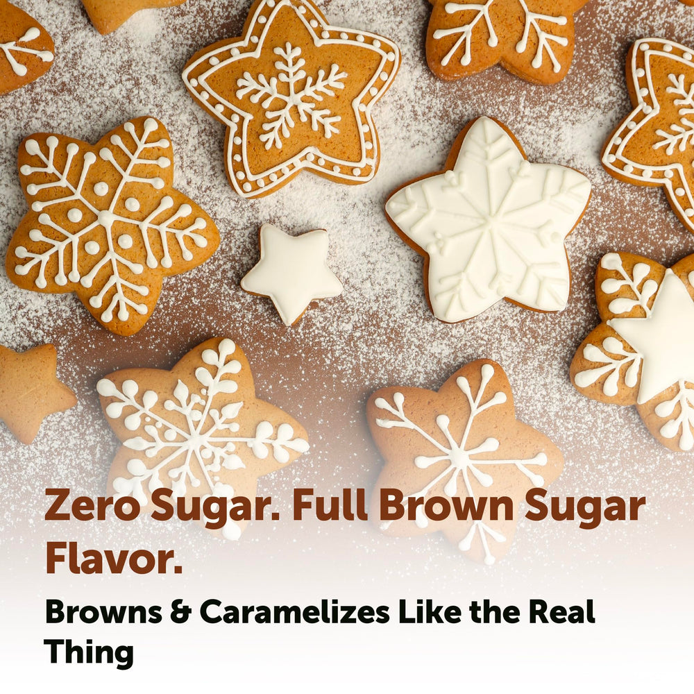 Micro Ingredients Golden Monk Fruit Sweetener on a kitchen scoop for easy measuring.