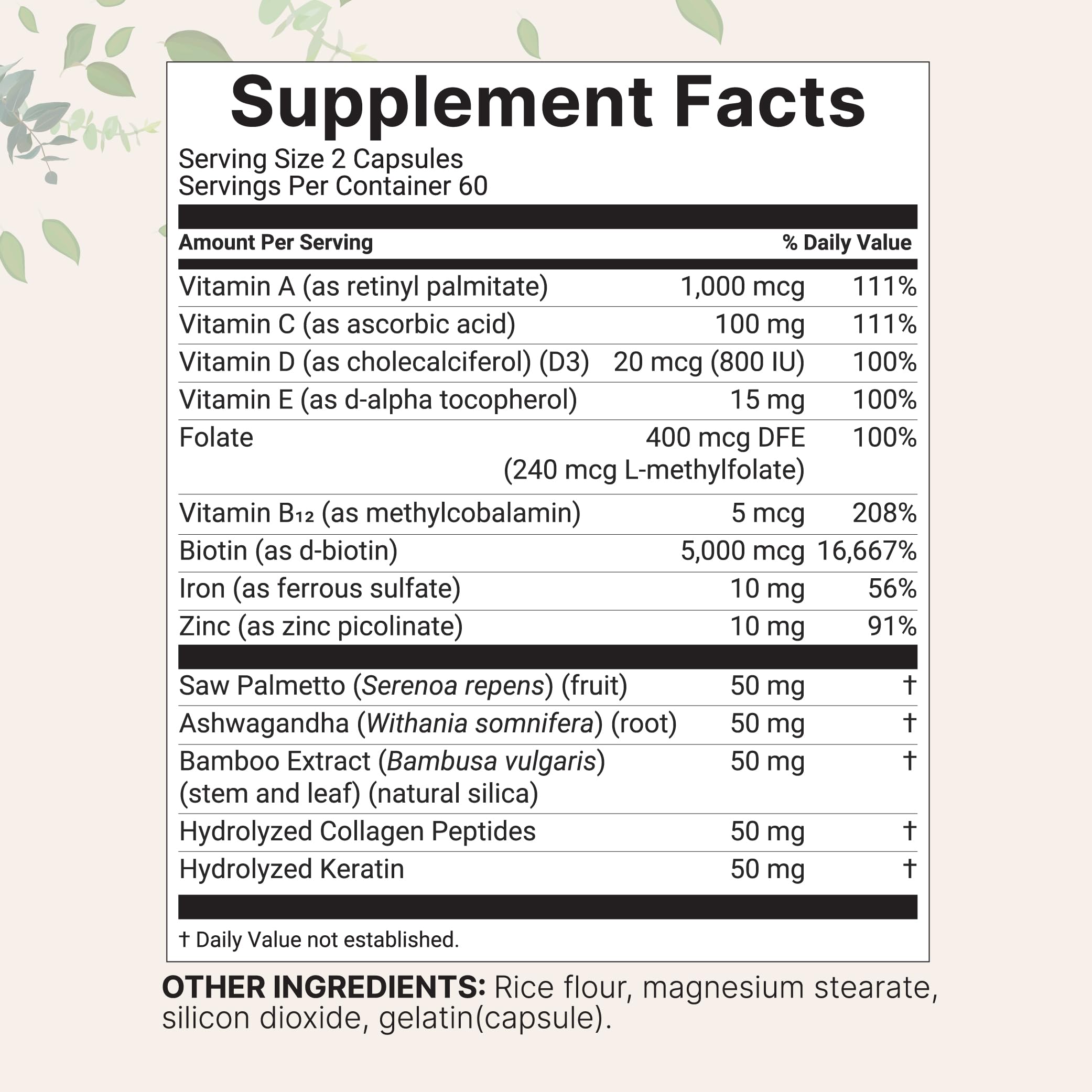 Close-up of Micro Ingredients capsules showing easy two-capsule serving