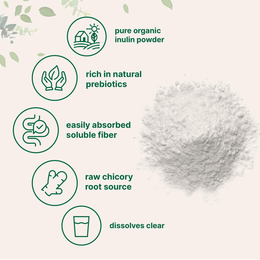 Micro Ingredients Inulin powder dissolving in water to show easy mix into beverages