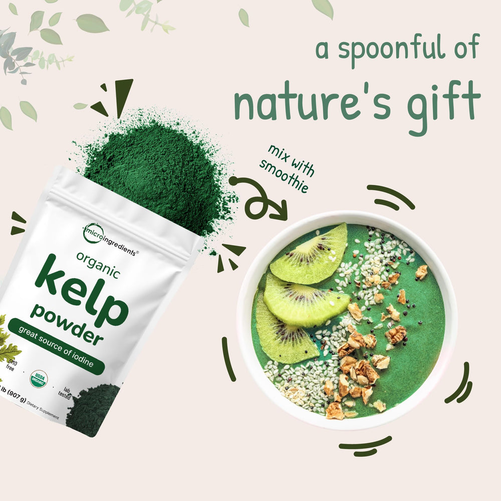 Micro Ingredients packaging label highlights non-GMO and vegan claims