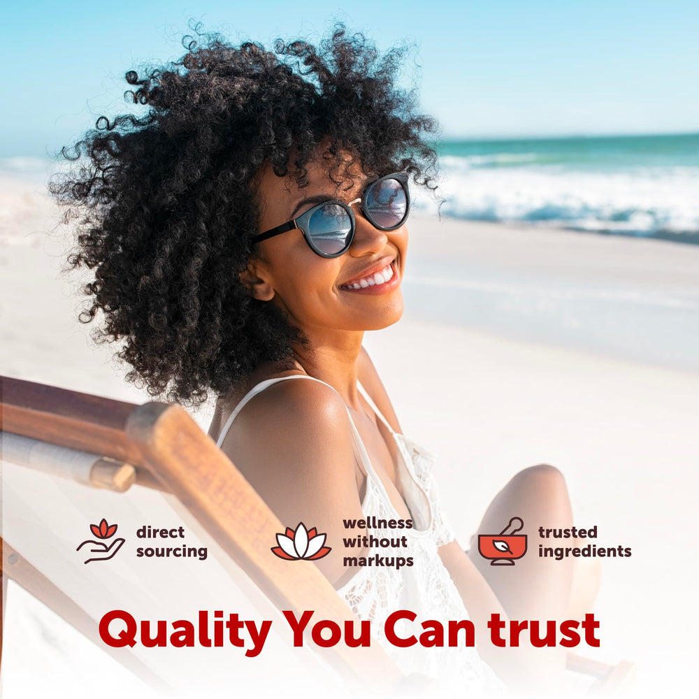 Lab-tested safety seal on Micro Ingredients Astaxanthin packaging.