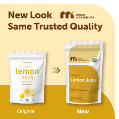 Micro Ingredients lemon juice powder easily dissolves in water for refreshing drinks