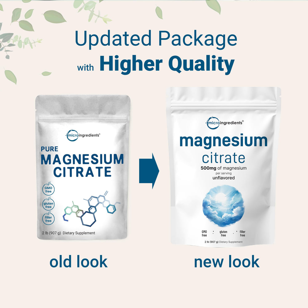 Micro Ingredients Magnesium Citrate Powder measuring scene with precise servings