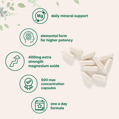 Micro Ingredients Magnesium Oxide label closeup highlighting pure, non-GMO formula.