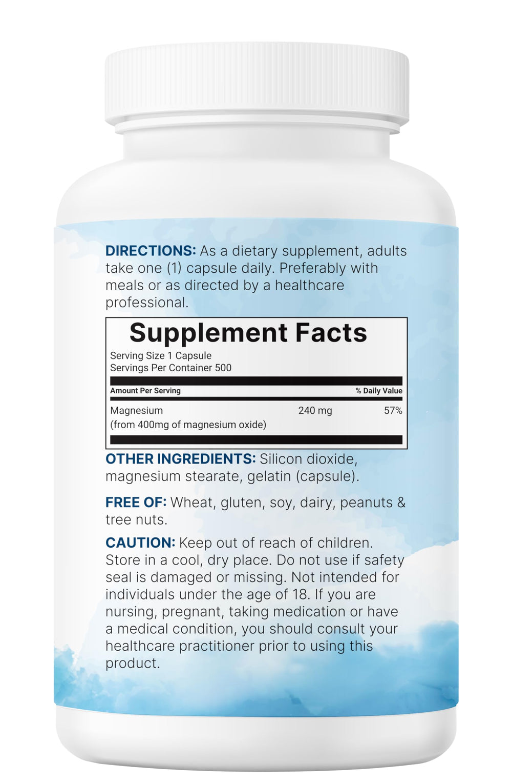 Micro Ingredients Magnesium Oxide pour capsules into a glass for convenience.