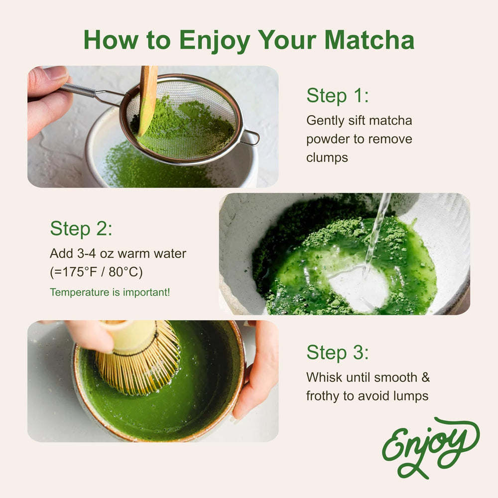 Micro Ingredients matcha powder in a bowl during at-home preparation