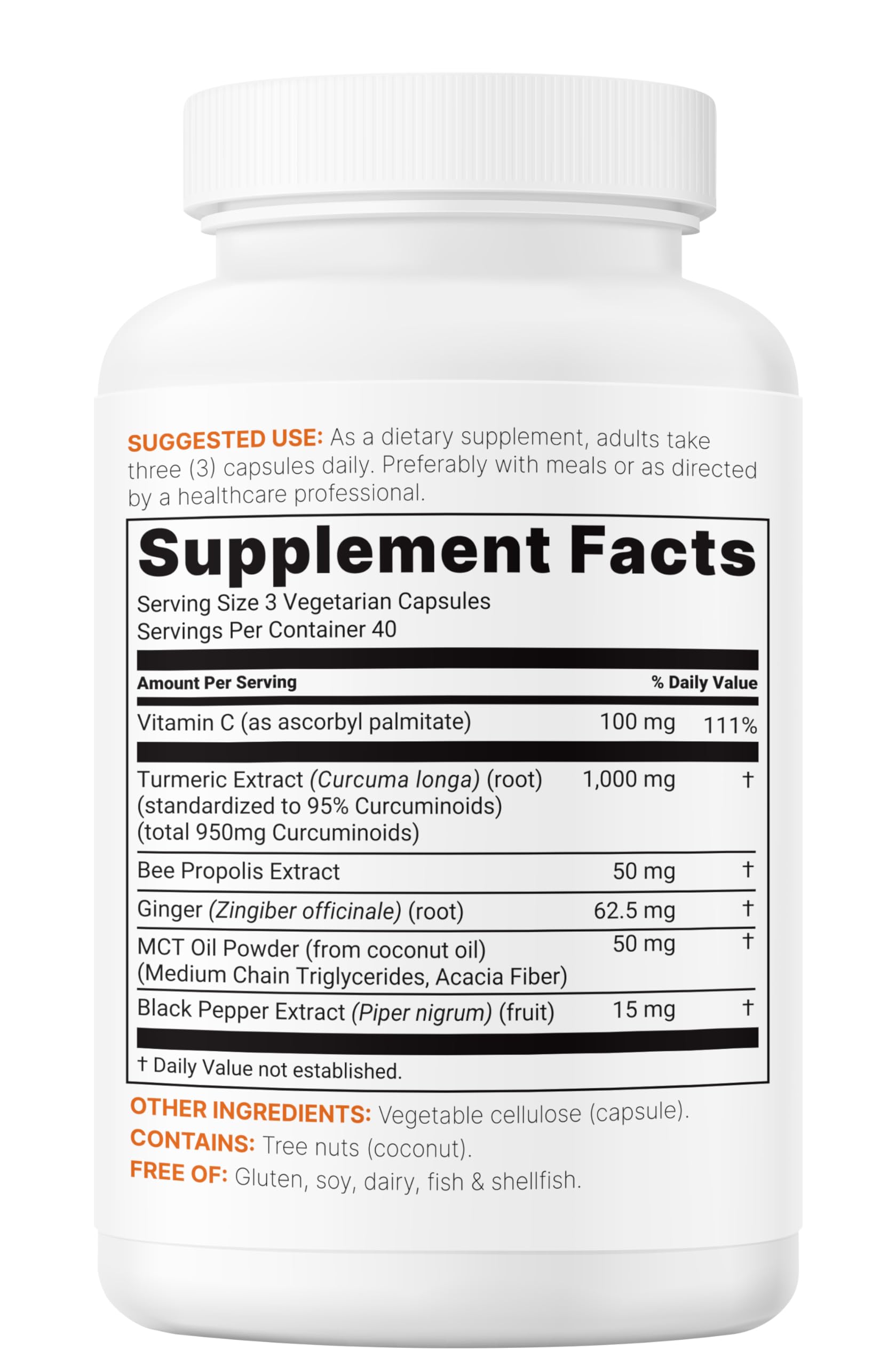 Micro Ingredients turmeric with bee propolis and ginger visuals for immune support potential