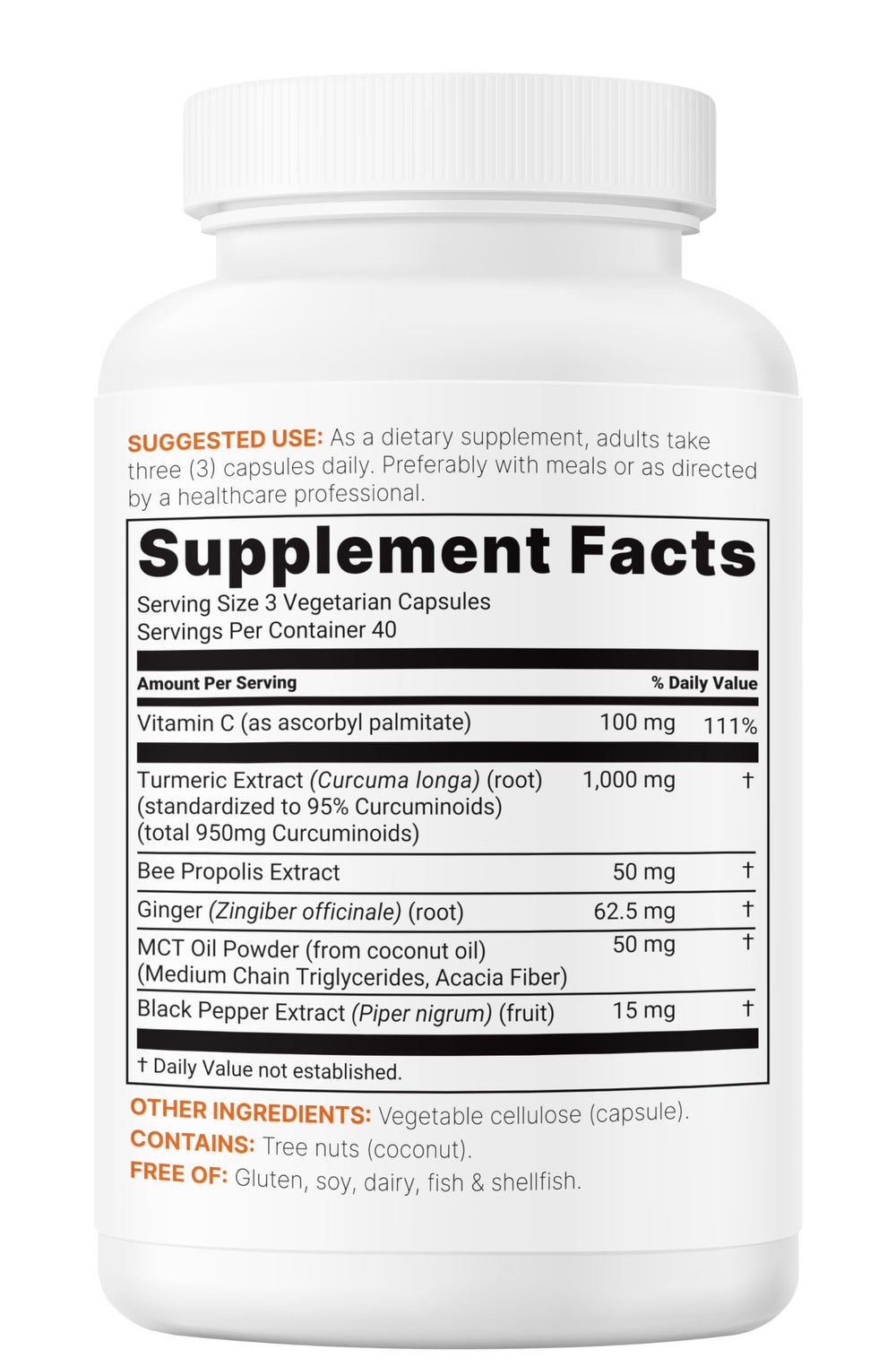Micro Ingredients turmeric with bee propolis and ginger visuals for immune support potential