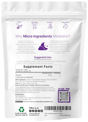 Strawberry-flavored Melatonin tablet by Micro Ingredients for a pleasant nightly routine