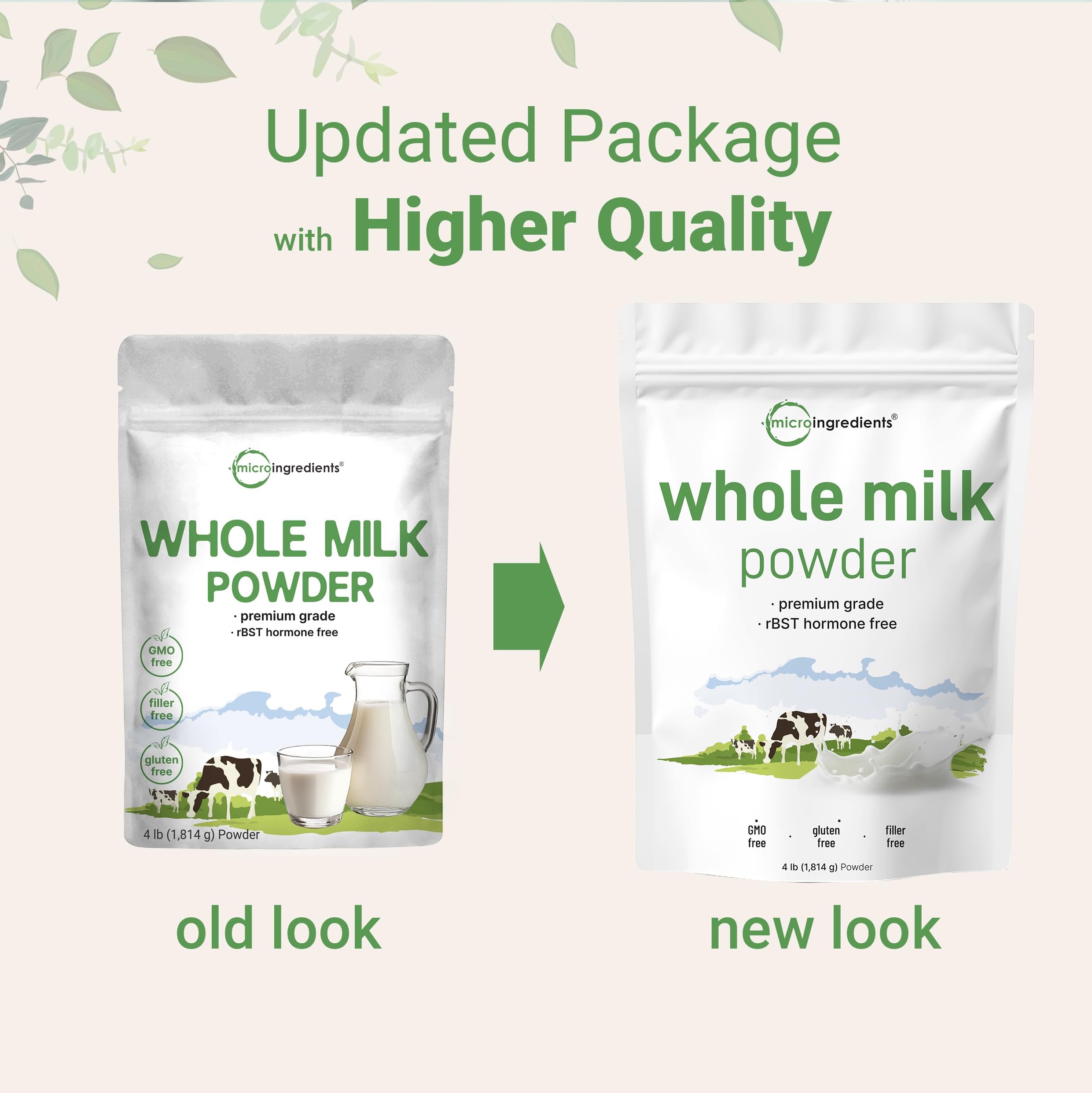 Micro Ingredients milk powder scoop measures convenient portions for recipes.