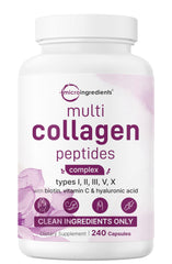 Micro Ingredients multi collagen pills bottle front view for daily wellness support
