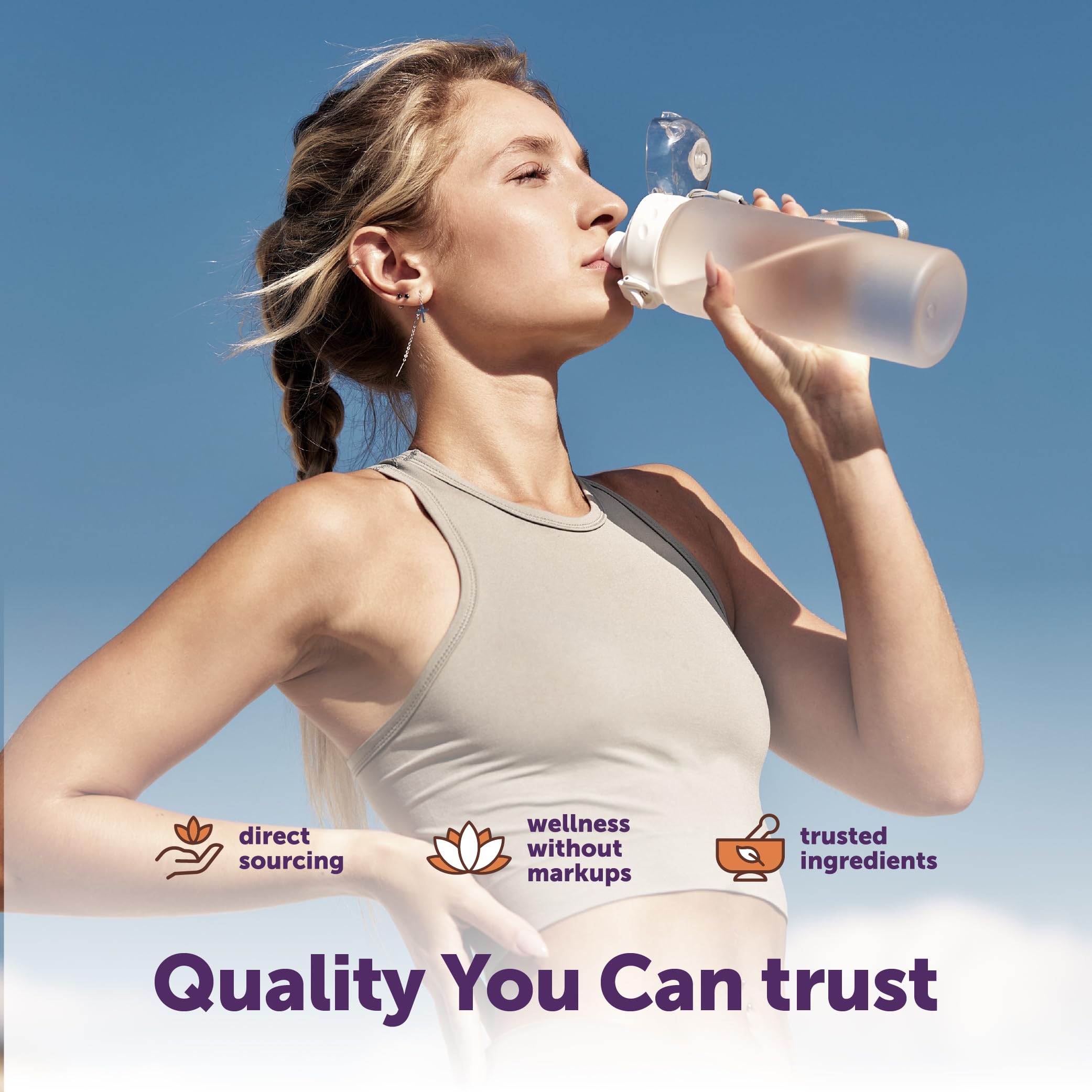 Nutrition facts highlight 1,000 mg daily serving in the NAD+ complex.