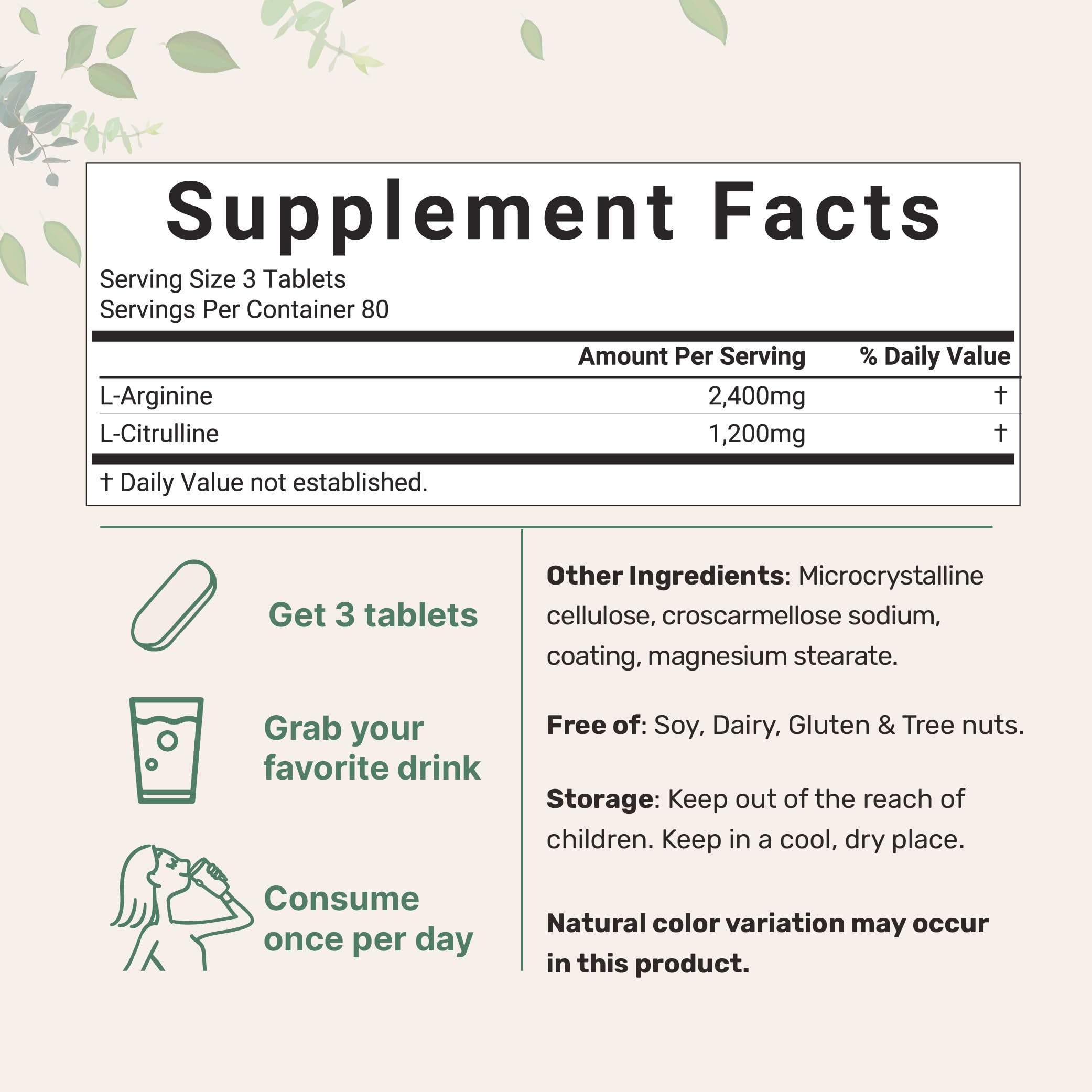 Micro Ingredients nitric oxide pouch shows 240 coated tablets for convenient servings.
