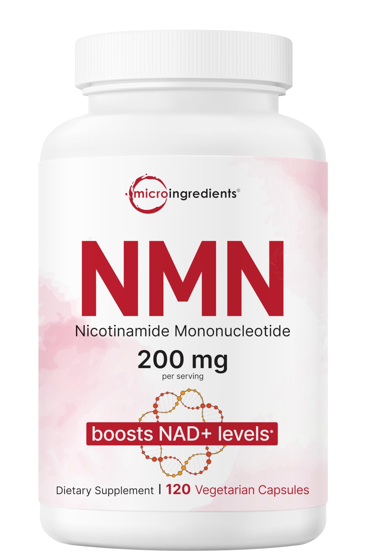 Micro Ingredients NMN bottle with capsules supports daily NAD+ precursor routine.