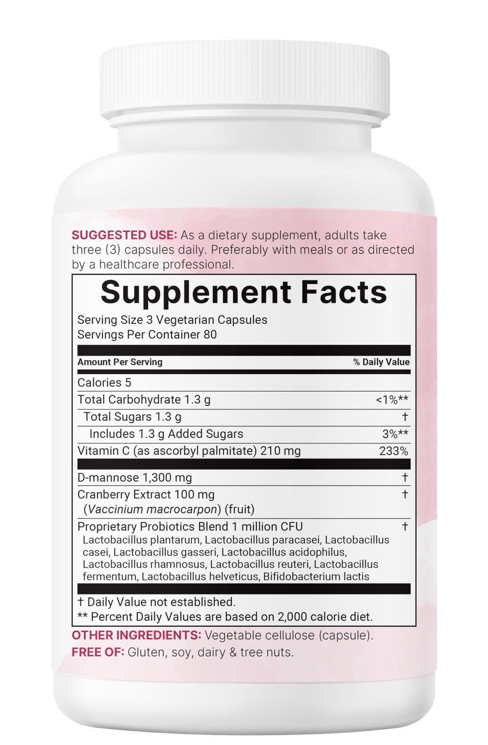 Non-GMO filler-free label on Micro Ingredients bottle