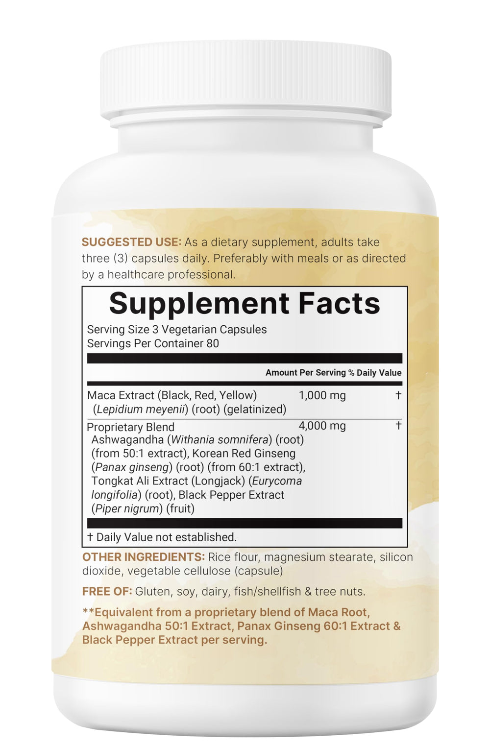 Non-GMO allergen-free label on packaging builds trust