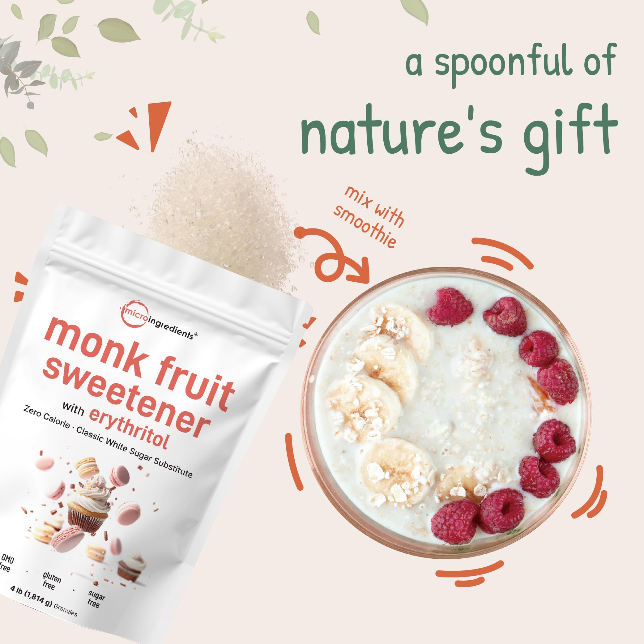 Micro Ingredients non-GMO vegan label signals clean ingredients.