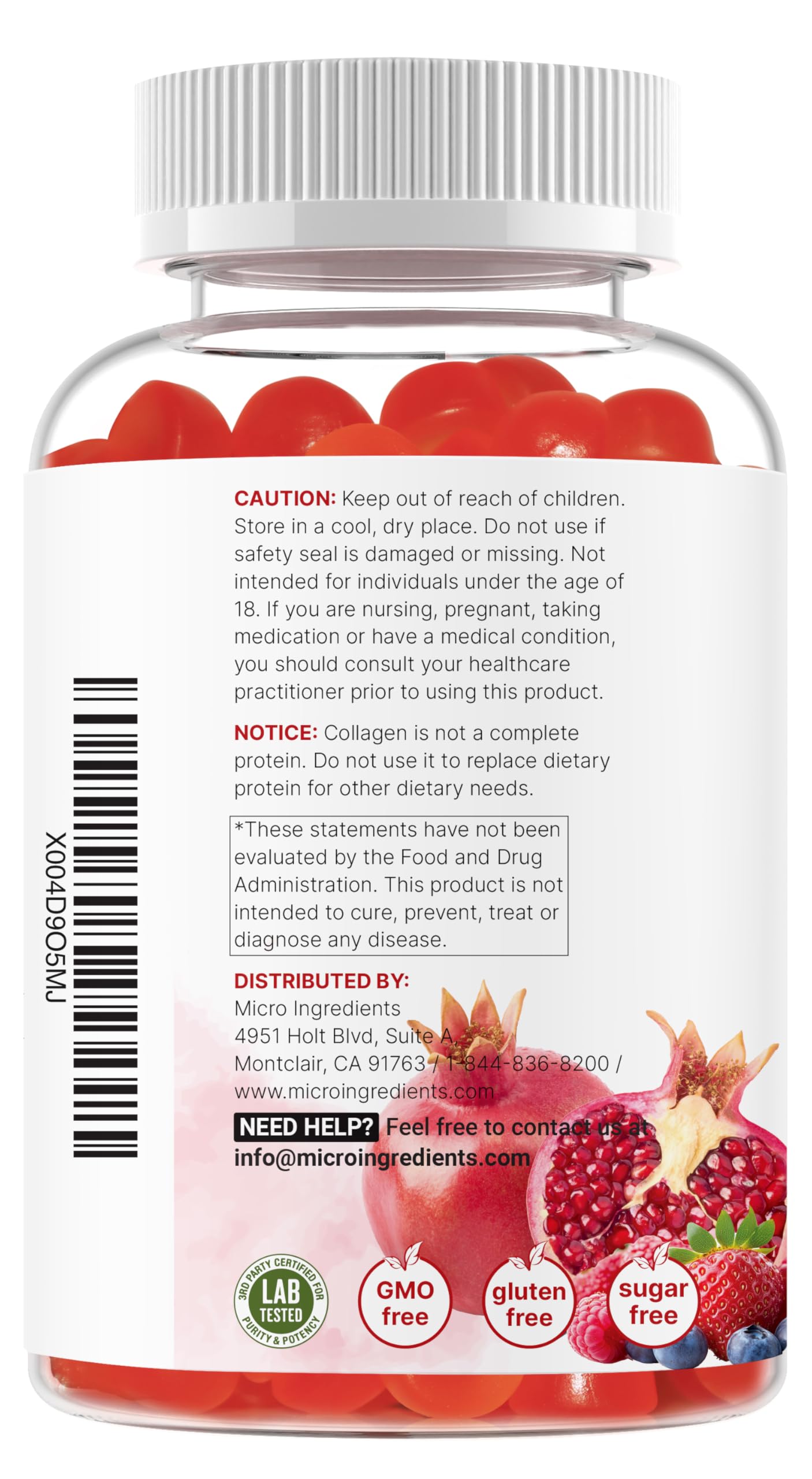 Micro Ingredients vitamin C fortified gummies support for beauty minded daily routines