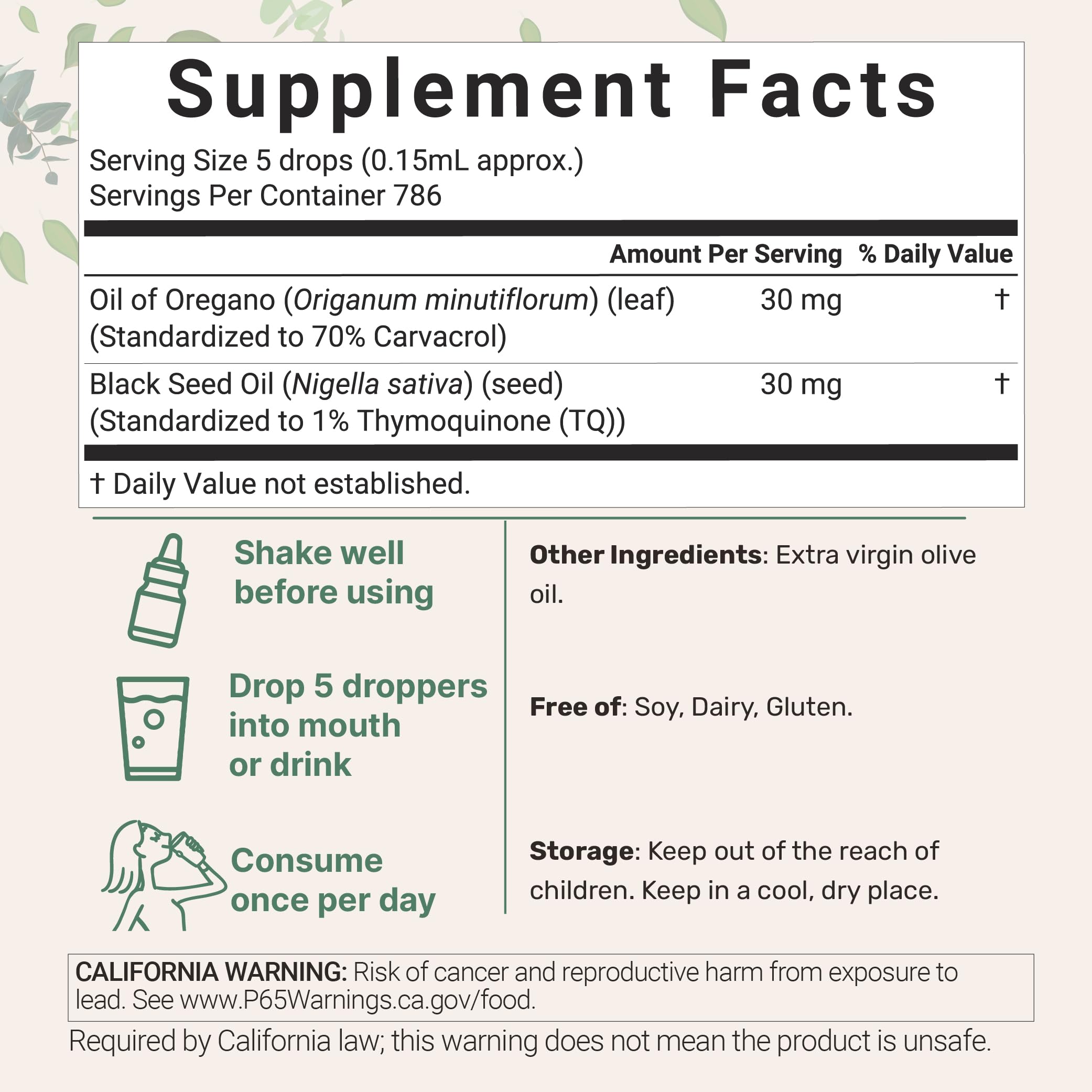 Micro Ingredients dropper ready for easy daily dosing of the 2-in-1 formula.