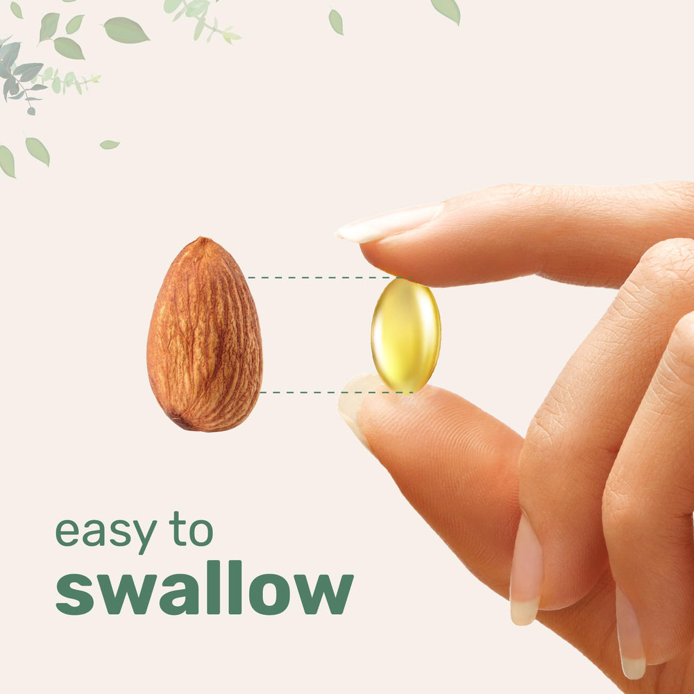 300-softgel pouch from Micro Ingredients for convenient long-term omega-3 supply.