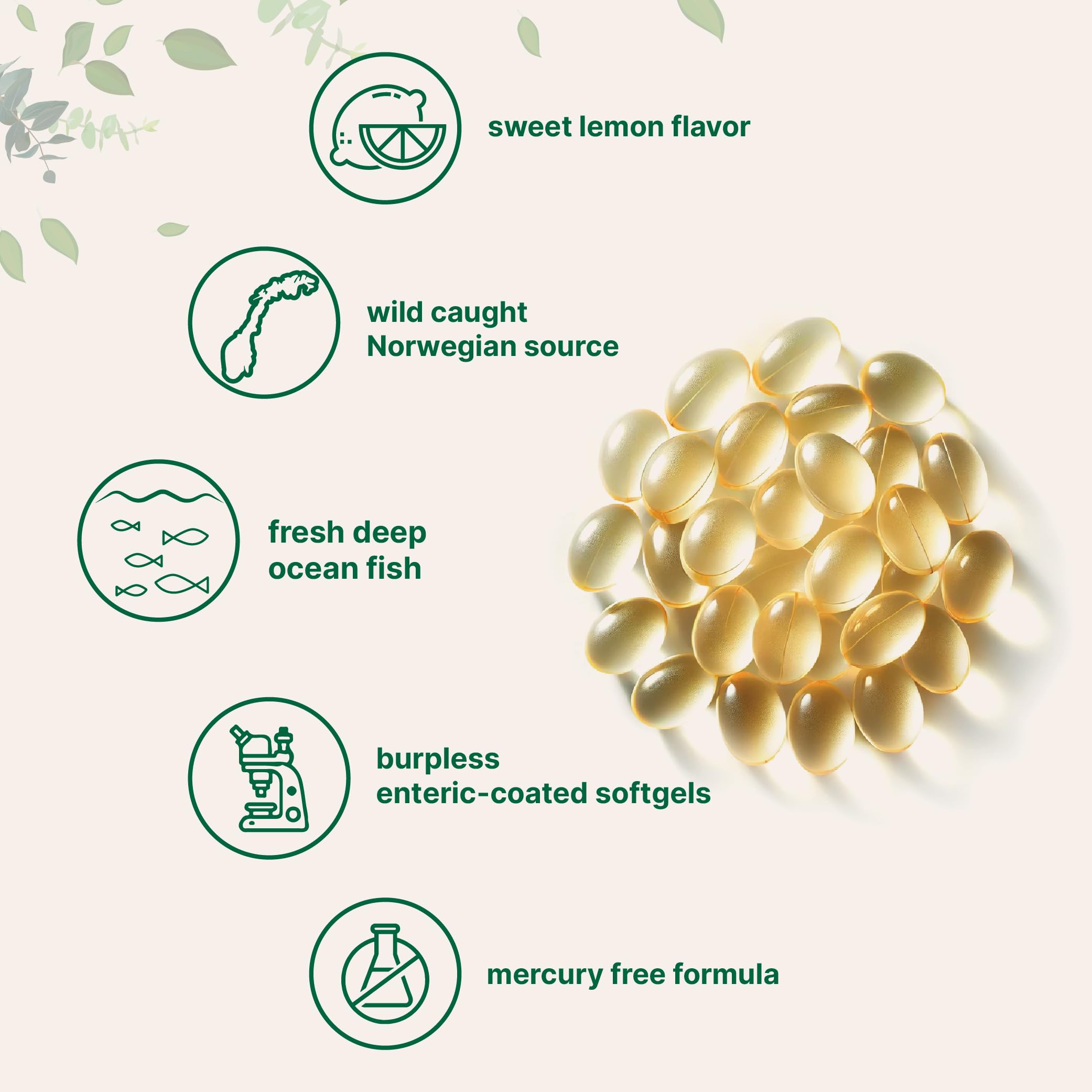 Enteric-coated omega-3 softgels from Micro Ingredients for gentle digestion and less aftertaste.