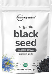 Micro Ingredients Organic Black Cumin Seeds 2lb bag for pantry use and aromatic cooking