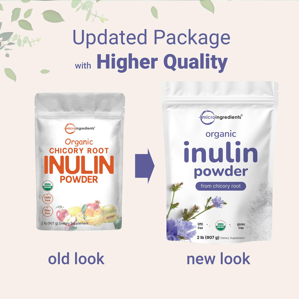 Micro Ingredients Organic chicory root inulin closeup highlighting natural source and texture