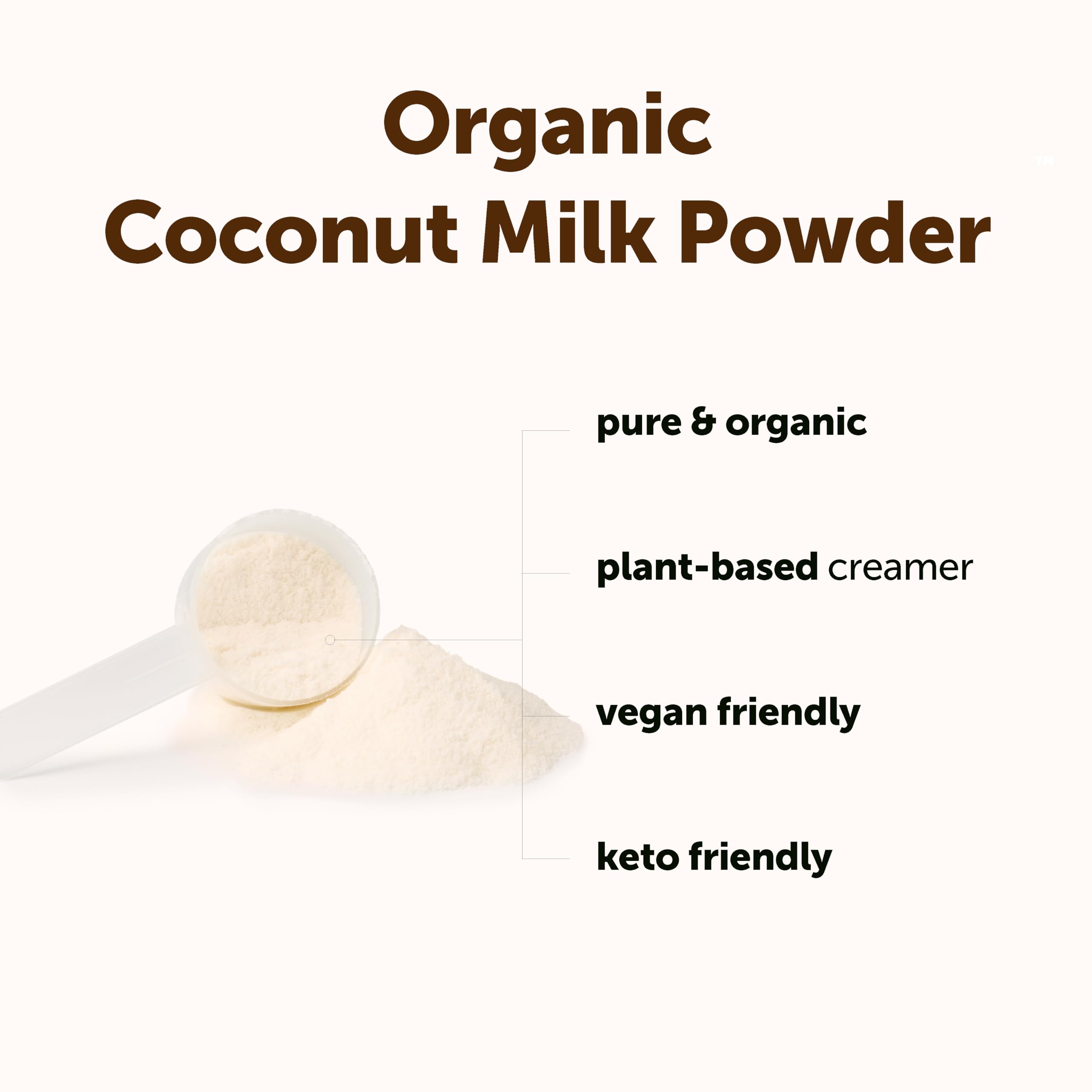 Micro Ingredients Organic Coconut Milk Powder coffee creamer ready to mix
