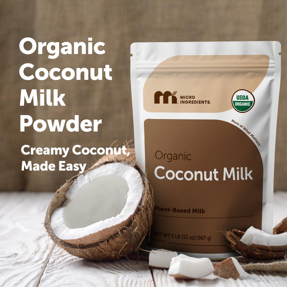 Micro Ingredients Coconut Milk Powder smoothie-mix blending into a drink