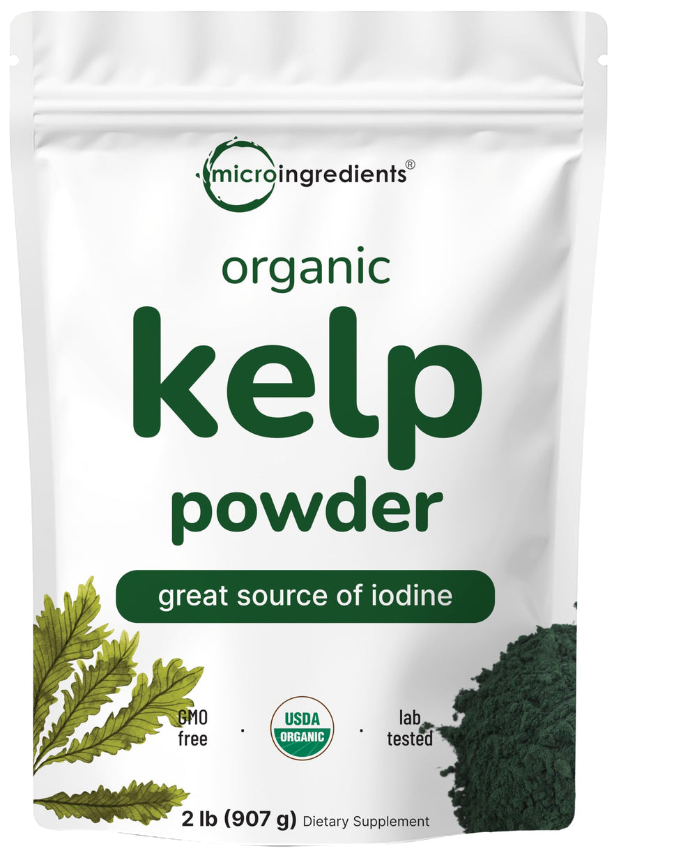 Micro Ingredients organic kelp powder bag for everyday nutrition