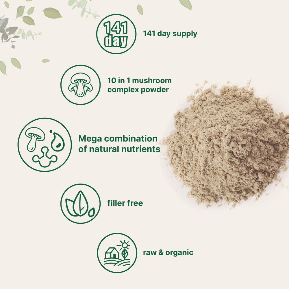 Organic mushroom blend powder from Micro Ingredients is ideal for tea, smoothies.