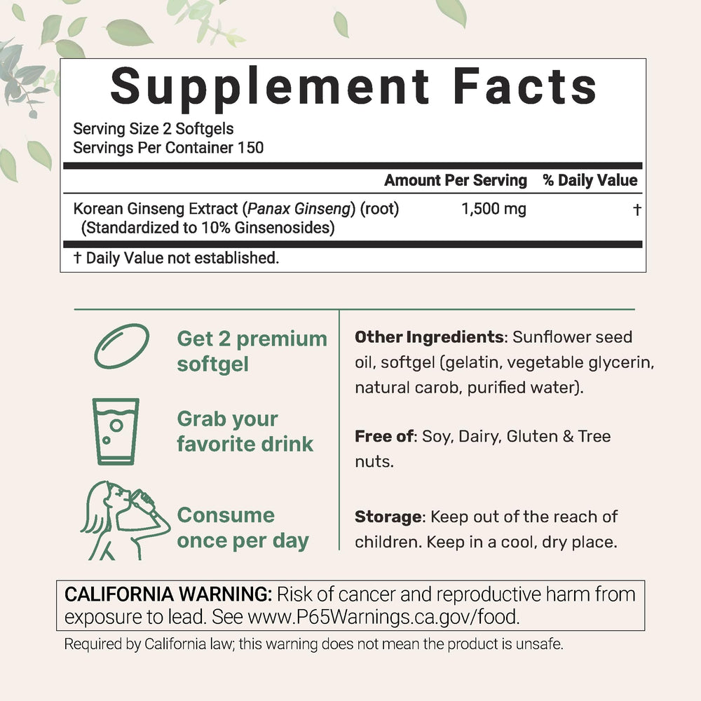 Close-up of Micro Ingredients panax ginseng root extract emphasizing authentic potency.