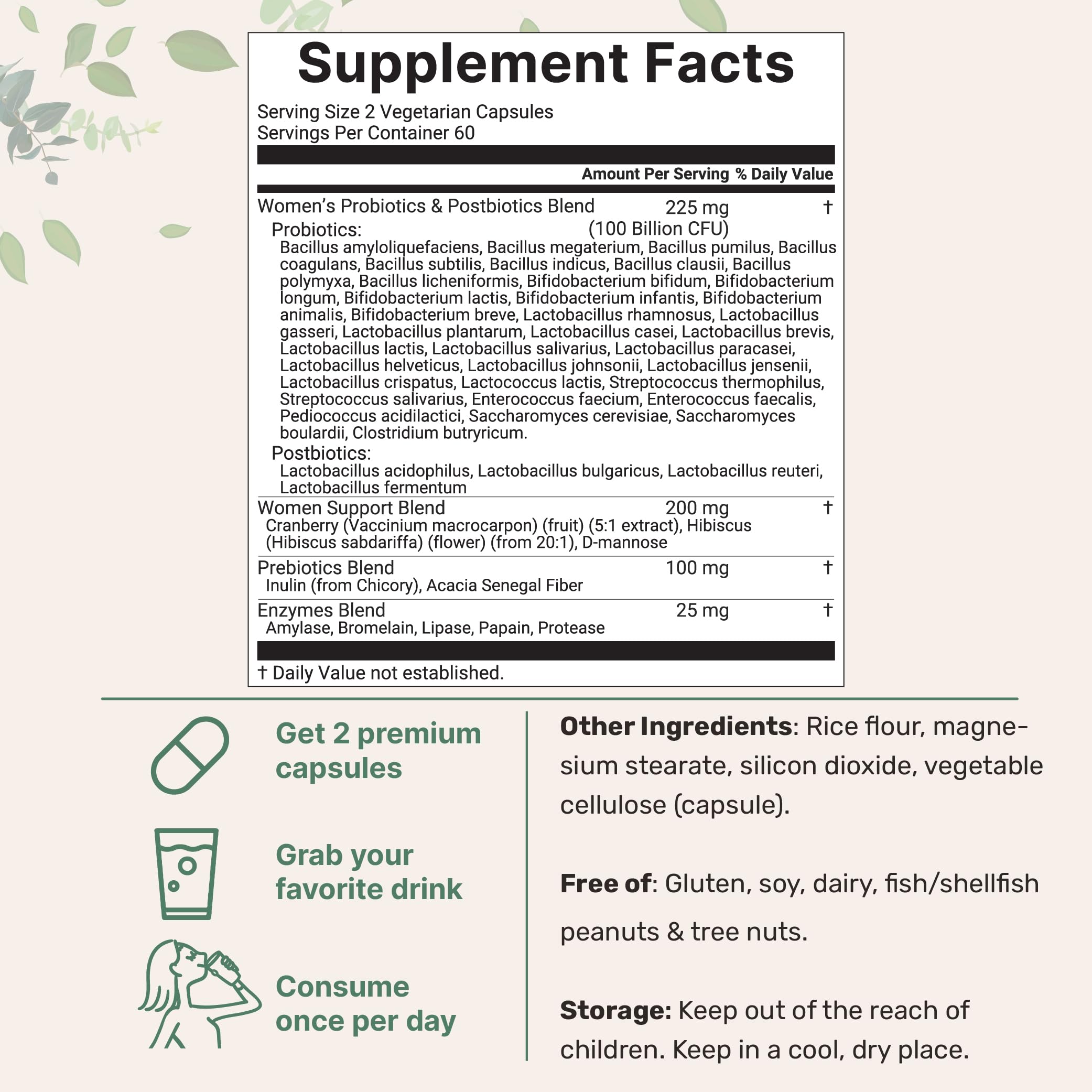 Micro Ingredients probiotic capsules shown up close for convenient daily use