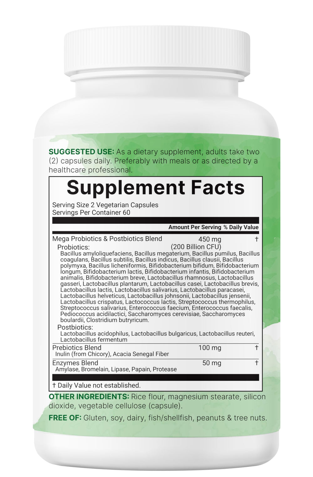 Micro Ingredients Probiotics third-party testing badge on packaging.