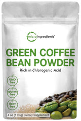 Micro Ingredients Pure Green Coffee Bean Extract bottle pour for natural caffeine boost