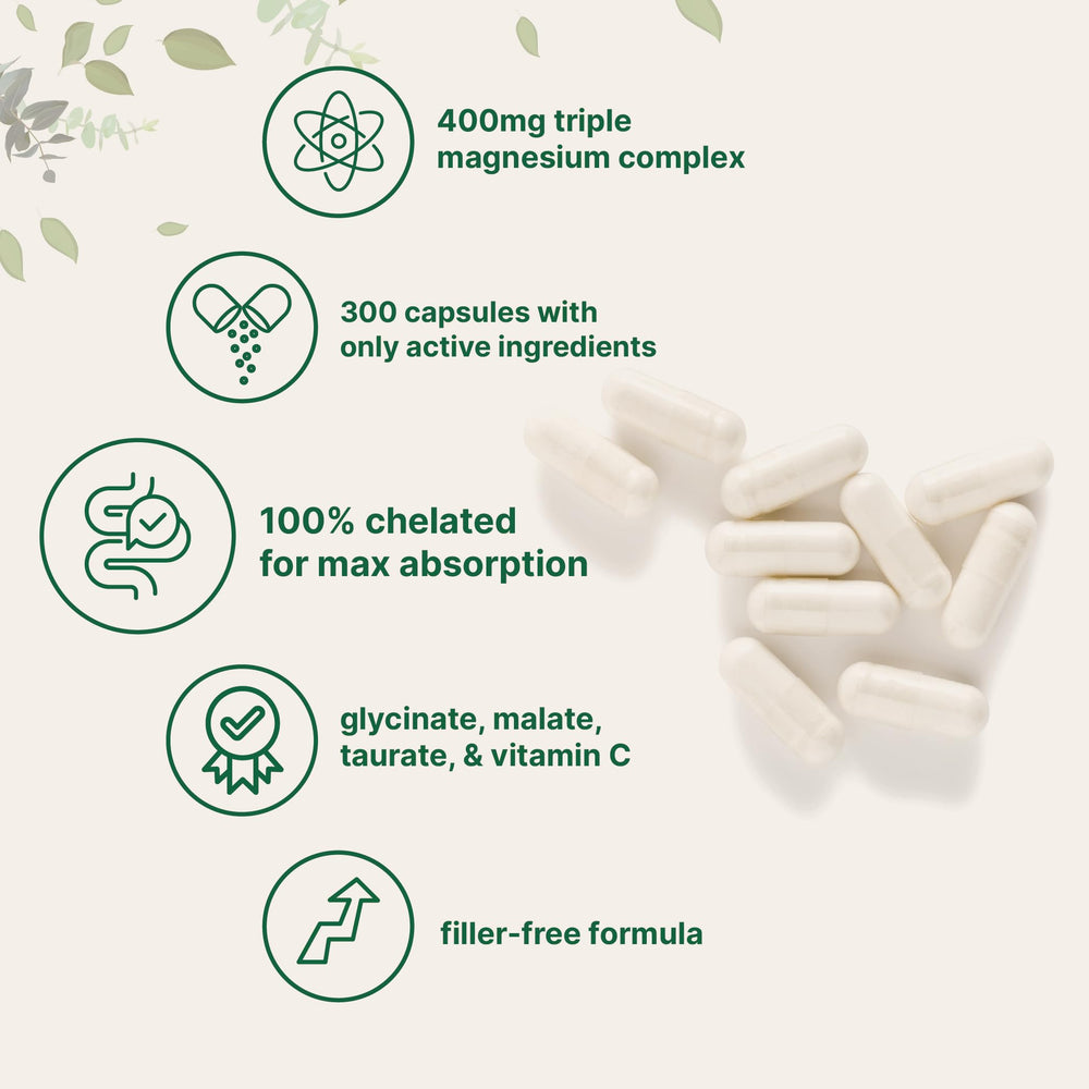 Label of Micro Ingredients Magnesium Complex highlighting added vitamin C