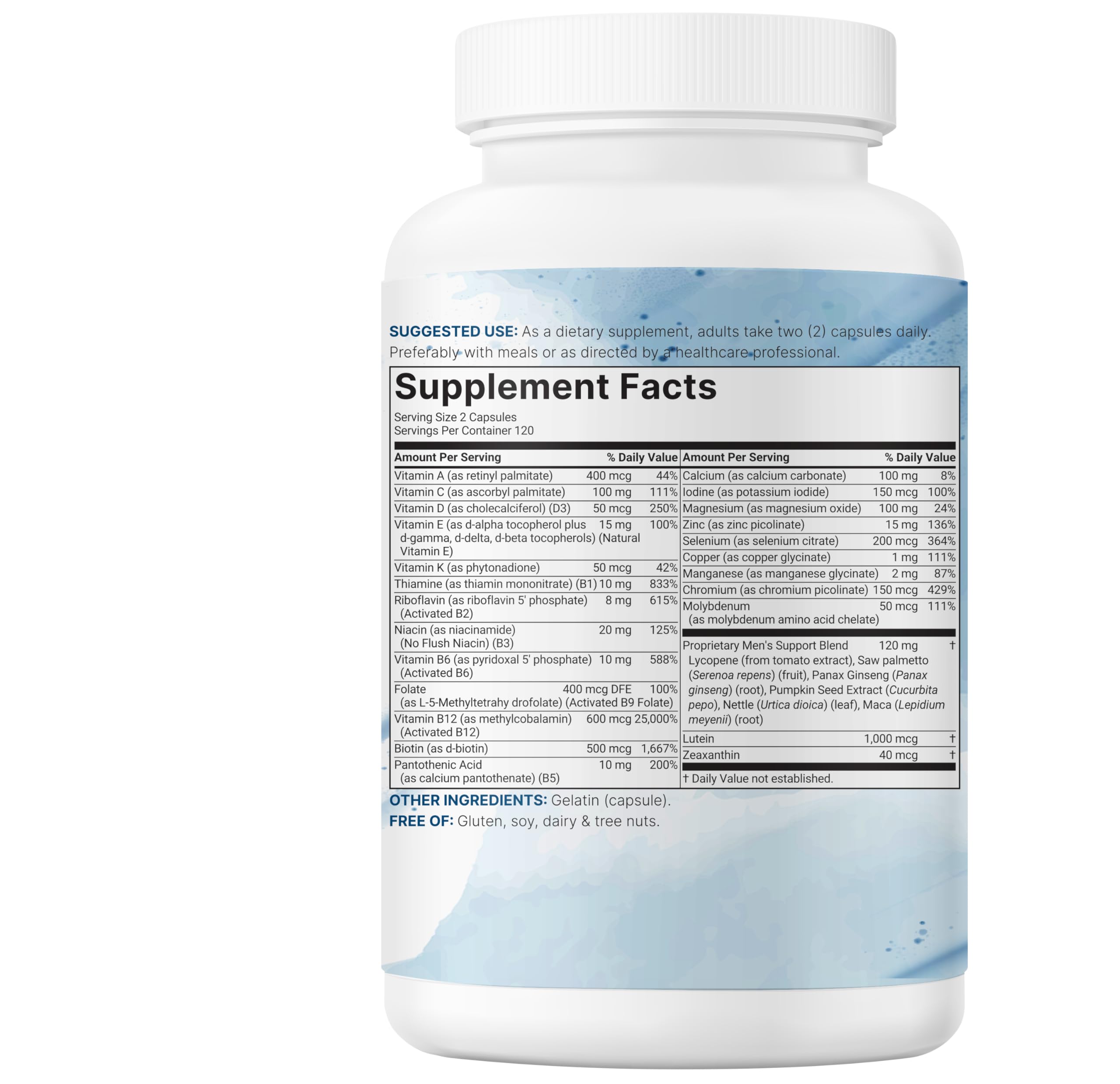 Micro Ingredients Pure Methylated Multivitamin for Men in a cGMP-compliant facility context